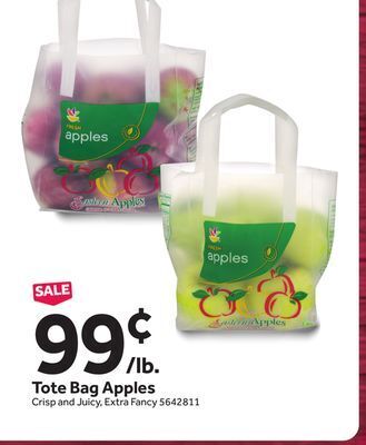 Stop&Shop Tote bag apples offer