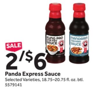 Stop&Shop Panda express sauce offer
