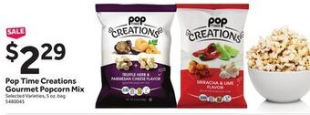 Stop&Shop Pop time creations gourmet popcorn mix offer