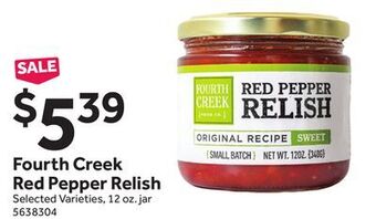 Stop&Shop Fourth creek red pepper relish offer