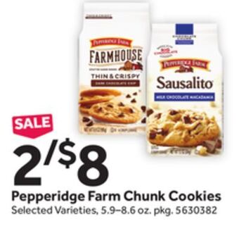 Stop&Shop Pepperidge farm chunk cookies offer