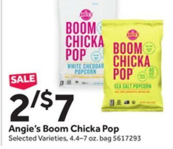 Stop&Shop Angie's boom chicka pop offer