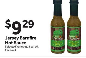 Stop&Shop Jersey barnfire hot sauce offer