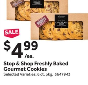 Stop&Shop Stop & shop freshly baked gourmet cookies offer