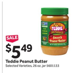 Stop&Shop Teddie peanut butter offer