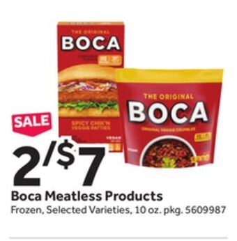 Stop&Shop Boca meatless products offer