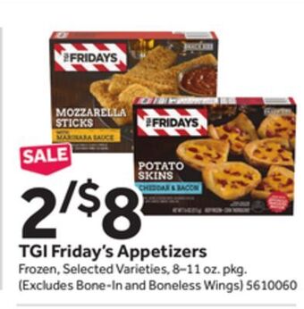 Stop&Shop Tgi friday's appetizers offer