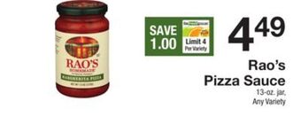 The Fresh Grocer Pizza sauce offer