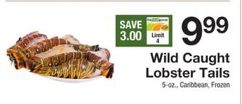 The Fresh Grocer Wild caught lobster tails offer