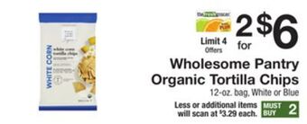The Fresh Grocer Organic tortilla chips offer