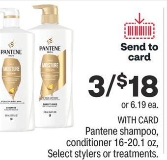 CVS Pantene shampoo, conditioner 16-20.1 oz, select stylers or treatments offer
