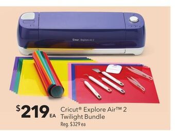 JOANN Cricut® explore air™ 2 twilight bundle offer
