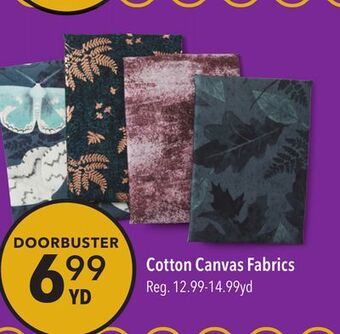JOANN Cotton canvas fabrics offer