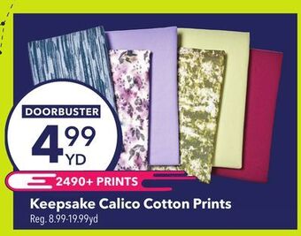 JOANN Keepsake calico cotton prints offer
