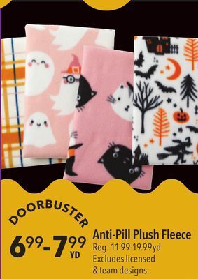 JOANN Anti-pill plush fleece offer