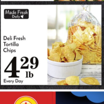 Pavilions Tortilla chips offer