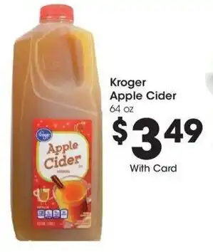 Kroger Kroger Apple Cider offer