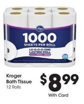 Kroger Kroger Bath Tissue offer