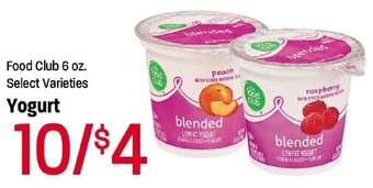 Lin's Market Yogurt Food Club 6 oz, offer