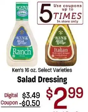 Salad Dressing Ken's 16 oz.