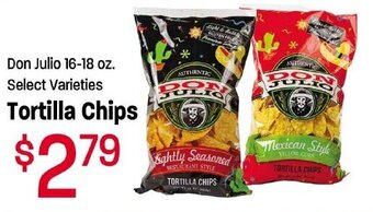 Lin's Market Tortilla Chips Don Julio 16-18 oz. offer