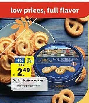 Lidl Danish butter cookies offer