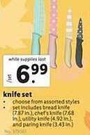 Lidl Knife set offer