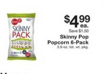 Fairway Store Market Skinny pop popcorn 6-pack offer