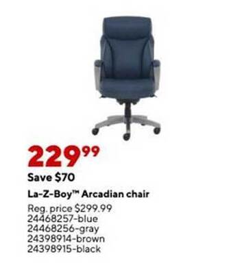Staples La-z-boy arcadian chair offer