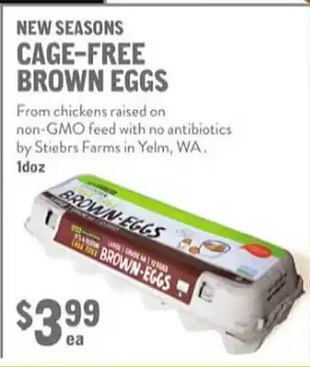 New Seasons Market New seasons cage-free brown eggs offer
