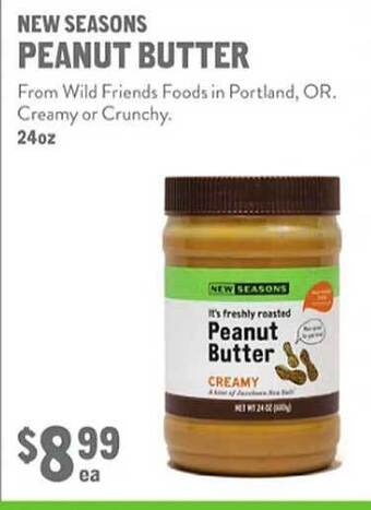 New Seasons Market New seasons peanut butter offer