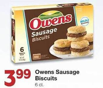 United Supermarkets Owens sausage biscuits offer