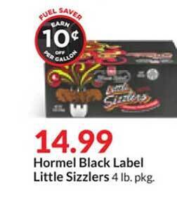 Hy-Vee Hormel black label little sizzlers offer