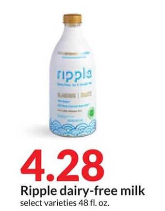 Hy-Vee Ripple dairy-free milk offer