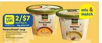 Lidl Panera bread soup offer