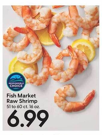 Hy-Vee Fish market raw shrimp offer