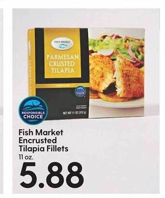 Hy-Vee Fish market encrusted tilapia fillets offer