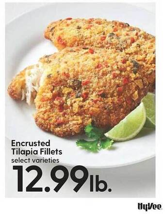 Hy-Vee Encrusted tilapia fillets offer