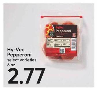 Hy-Vee Hy-vee pepperoni offer
