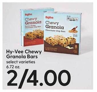 Hy-Vee Hy-vee chewy granola bars offer