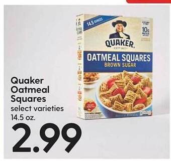 Hy-Vee Quaker oatmeal squares offer