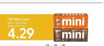 Hy-Vee 7up mini cans offer
