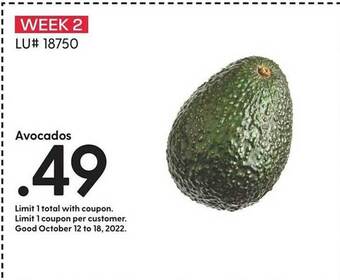 Hy-Vee Avocados offer