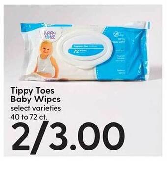 Hy-Vee Tippy toes baby wipes offer