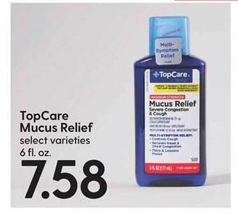 Hy-Vee Topcare mucus relief offer