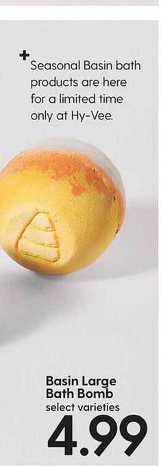 Hy-Vee Basin large bath bomb offer