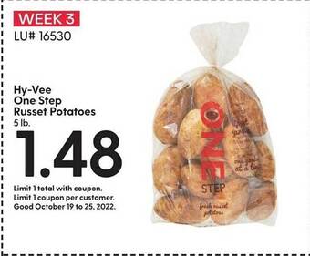 Hy-Vee Hy-vee one step russet potatoes offer