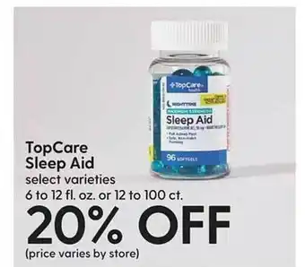 Hy-Vee Topcare sleep aid offer