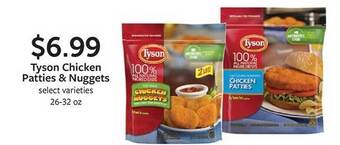 Fareway Tyson chicken patties & nuggets offer