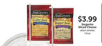 Fareway Sargento sliced cheese offer